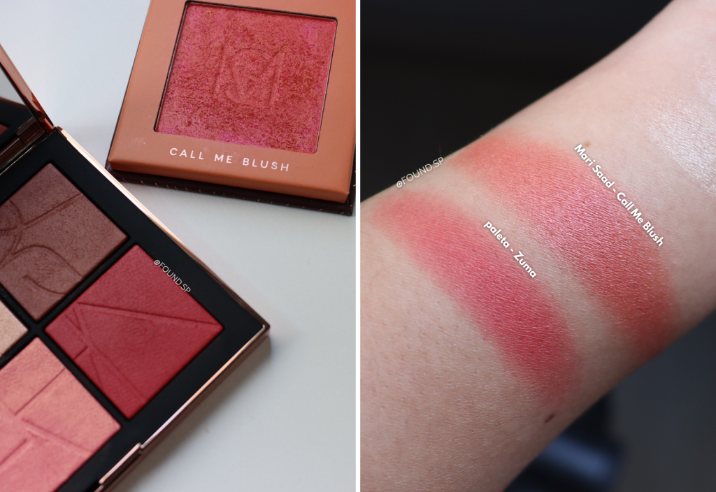 Paleta de blushes Nars Orgasm On The Beach comparação