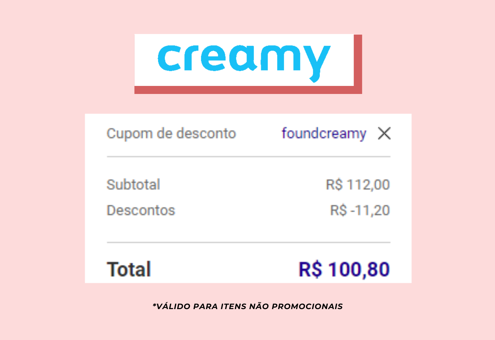 cupom de desconto creamy 2